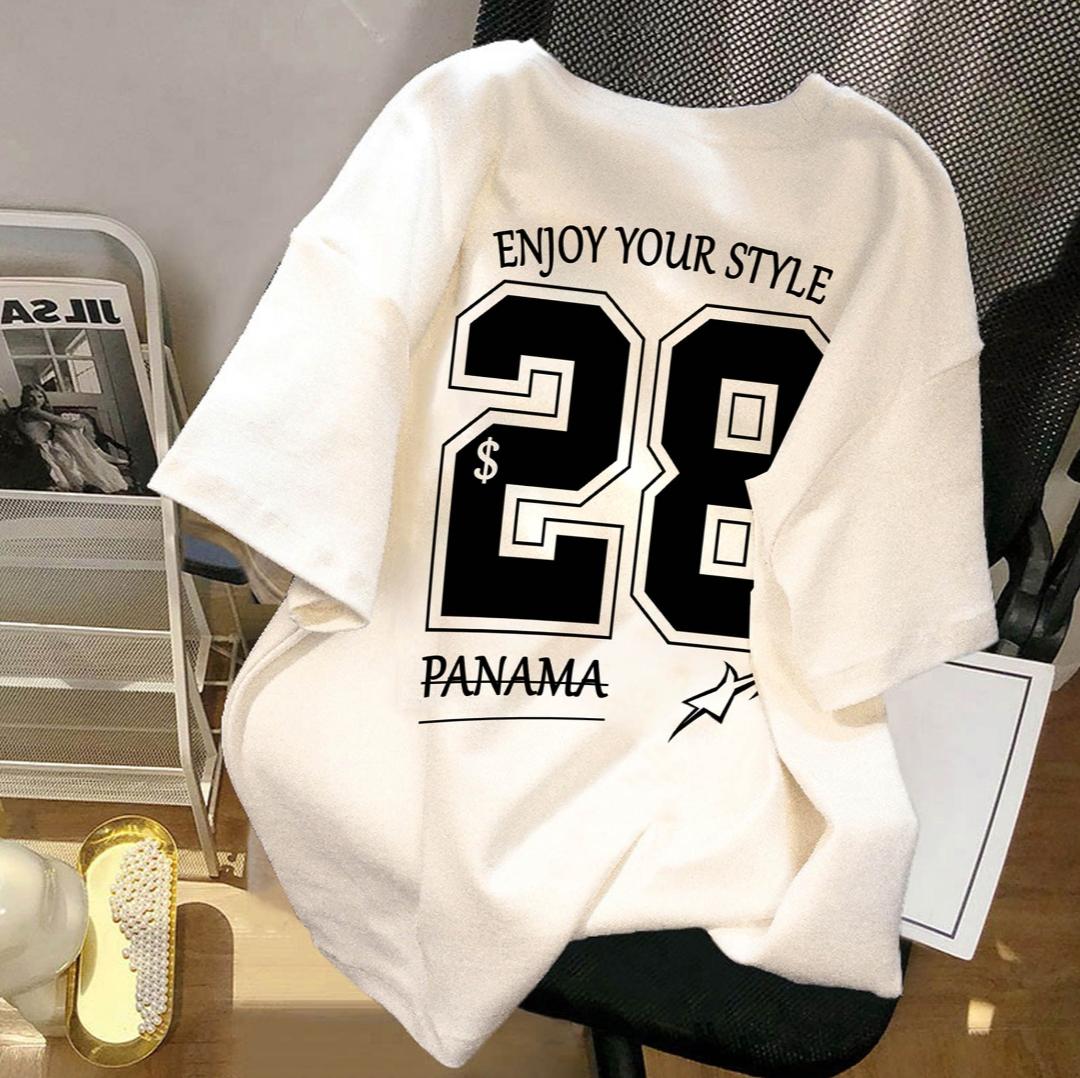 Varsity Oversized T-Shirt – Ivory